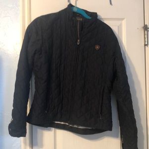 Black Ariat zip-up jacket